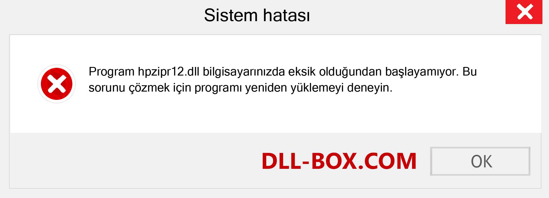 hpzipr12.dll dosyası eksik mi? Windows 7, 8, 10 için İndirin - Windows'ta hpzipr12 dll Eksik Hatasını Düzeltin, fotoğraflar, resimler